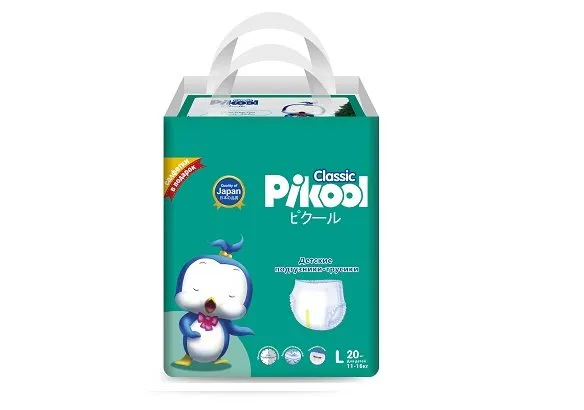 PIKOOL CLASSIC ПОДГУЗНИКИ-ТРУСИКИ ДЕТСКИЕ Р. L (11-16КГ) ПОДГУЗНИКИ ДЕТСКИЕ-ТРУСЫ    №20
