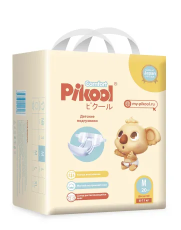 PIKOOL COMFORT ПОДГУЗНИКИ ДЕТСКИЕ Р. M (6-11КГ) ПОДГУЗНИКИ ДЕТСКИЕ    №20