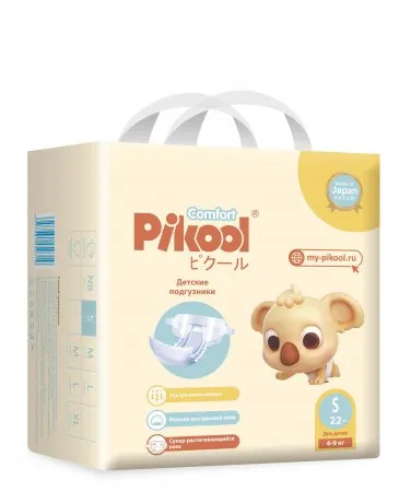 PIKOOL COMFORT ПОДГУЗНИКИ ДЕТСКИЕ Р. S (4-9КГ) ПОДГУЗНИКИ ДЕТСКИЕ    №22