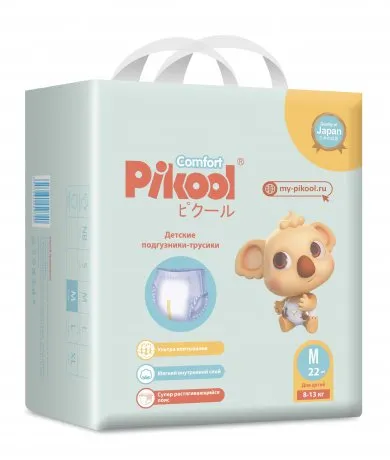 PIKOOL COMFORT ПОДГУЗНИКИ-ТРУСИКИ ДЕТСКИЕ Р. M (8-13 КГ) ПОДГУЗНИКИ ДЕТСКИЕ-ТРУСЫ    №22