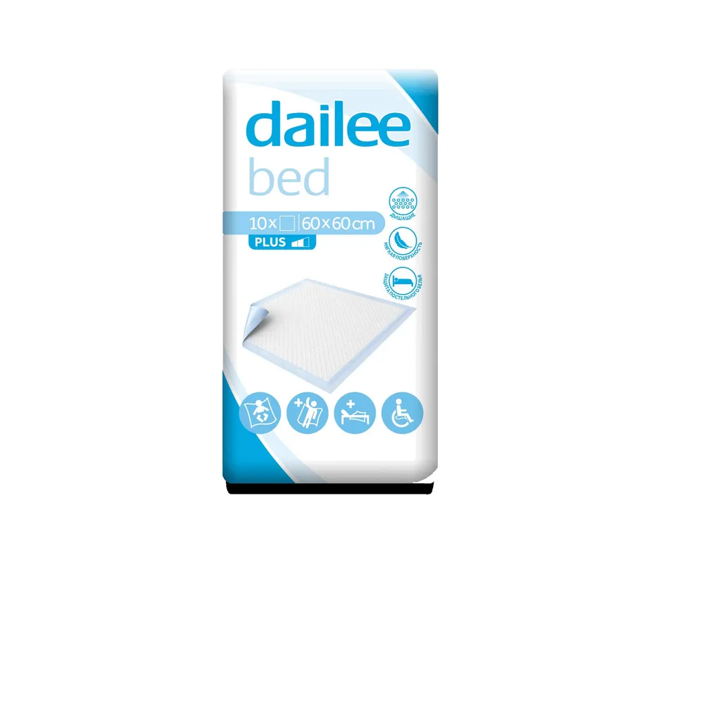 DAILEE ПЕЛЕНКИ ВПИТЫВАЮЩИЕ 60Х60СМ ПЕЛЕНКИ ВПИТЫВАЮЩИЕ ВЗРОСЛЫЕ   №10