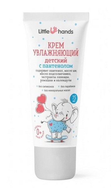 LITTLE HANDS КРЕМ ДЕТСКИЙ УВЛАЖНЯЮЩИЙ С ПАНТЕНОЛОМ КРЕМ ДЛЯ НАРУЖНОГО ПРИМЕНЕНИЯ [ДЛЯ ДЕТЕЙ]  75 МЛ №1