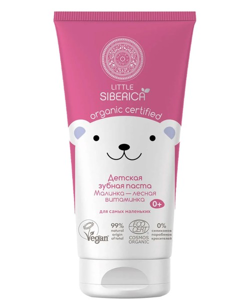 NATURA SIBERICA LITTLE SIBERICA BIO ЗУБ ПАСТА ДЕТСКАЯ МАЛИНКА-ЛЕСНАЯ ВИТАМИНКА ЗУБНАЯ ПАСТА ДЕТСКАЯ 60 Г №1