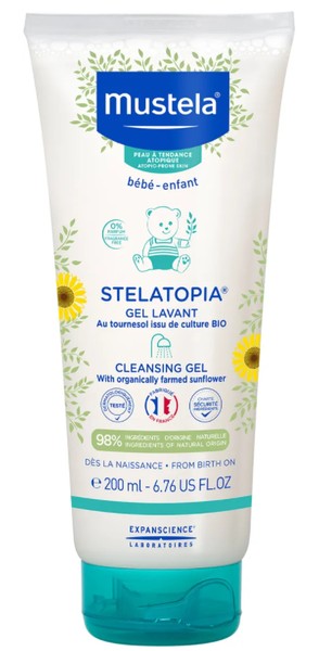 MUSTELA STELATOPIA ГЕЛЬ ОЧИЩАЮЩИЙ ДЛЯ КУПАНИЯ КОСМЕТИЧЕСКИЙ ГЕЛЬ  200 МЛ №1