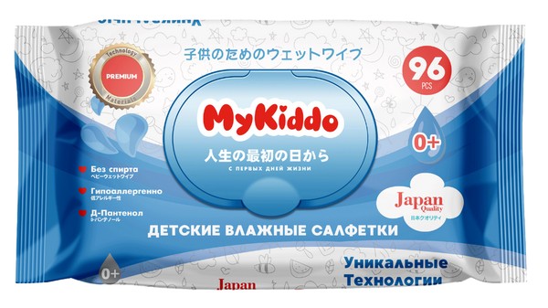 MYKIDDO САЛФЕТКИ ВЛАЖНЫЕ ДЕТСКИЕ С ПАНТЕНОЛОМ САЛФЕТКИ ВЛАЖНЫЕ ДЕТСКИЕ    №96