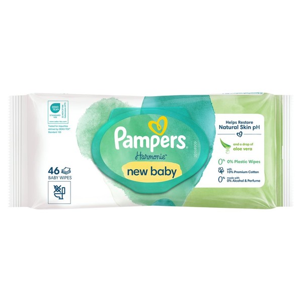 PAMPERS HARMONIE NEW BABY САЛФЕТКИ ДЕТСКИЕ ВЛАЖНЫЕ САЛФЕТКИ ВЛАЖНЫЕ ДЕТСКИЕ   №46