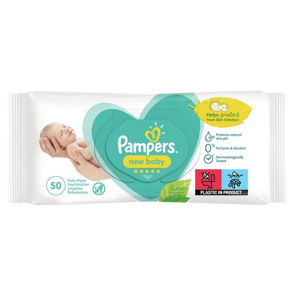 PAMPERS NEW BABY САЛФЕТКИ ДЕТСКИЕ ВЛАЖНЫЕ САЛФЕТКИ ВЛАЖНЫЕ ДЕТСКИЕ   №50
