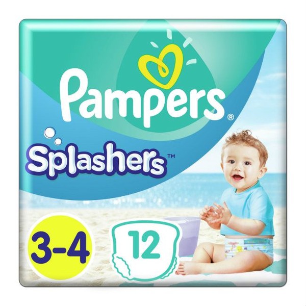 PAMPERS SPLASHERS ТРУСИКИ 3-4 MIDI-MAXI (6-11КГ) ПОДГУЗНИКИ ДЕТСКИЕ-ТРУСЫ №12