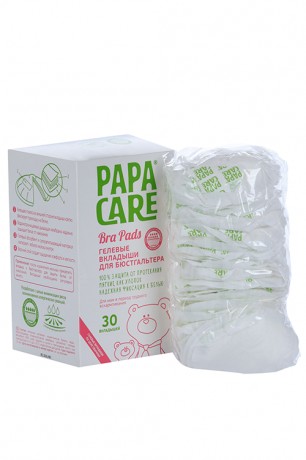 PAPA CARE ВКЛАДЫШИ Д/БЮСТГАЛЬТЕРА ГЕЛЕВЫЕ ПРОКЛАДКИ ЖЕНСКИЕ ГИГИЕНИЧЕСКИЕ ДЛЯ ГРУДИ №30