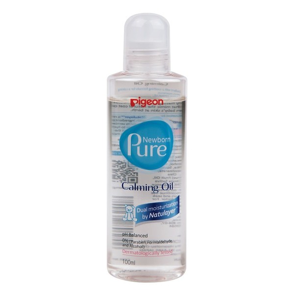 PIGEON NEWBORN PURE МАСЛО УСПОКАИВАЮЩЕЕ КОСМЕТИЧЕСКОЕ МАСЛО 100 МЛ №1