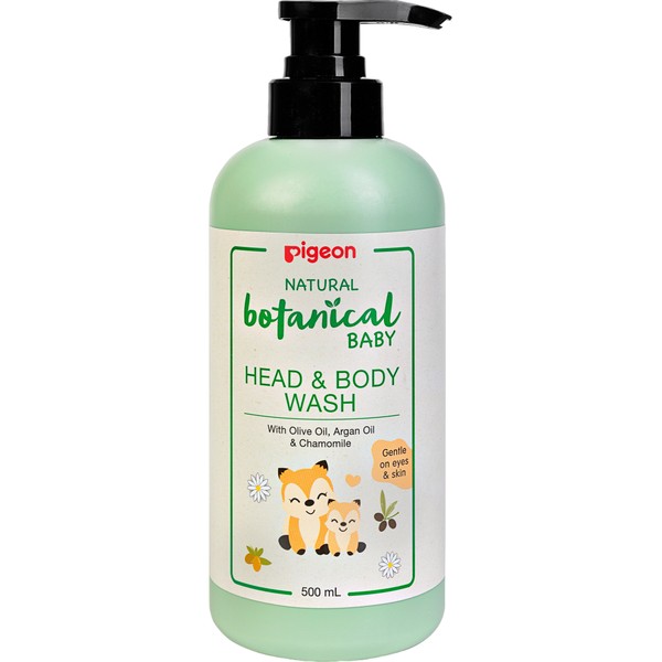 PIGEON NATURAL BOTANICAL BABY ГЕЛЬ Д/КУПАНИЯ/МЫТЬЯ ГОЛОВЫ/ТЕЛА ДЕТСКИЙ СРЕДСТВО ДЛЯ КУПАНИЯ 500 МЛ №1