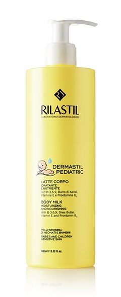 INSTITUTO GANASSINI RILASTIL DERMASTIL PEDIATRIC МОЛОЧКО Д/ТЕЛА УВЛАЖНЯЮЩЕЕ ПИТАТЕЛЬНОЕ Д/МЛАДЕНЦЕВ ДЕТЕЙ МОЛОЧКО ДЛЯ ТЕЛА  400 МЛ №1