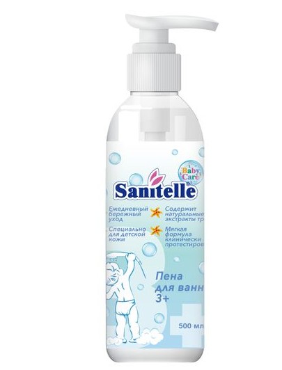SANITELLE ПЕНА Д/ВАНН Д/ДЕТЕЙ БАБЛ ГАМ 3+ ПЕНА ДЛЯ ВАНН ДЕТСКАЯ 500 МЛ №1