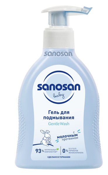 SANOSAN BABY ГЕЛЬ ДЛЯ ПОДМЫВАНИЯ КОСМЕТИЧЕСКИЙ ГЕЛЬ 200 МЛ №1