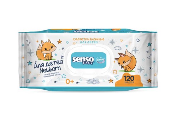 SENSO BABY SIMPLE САЛФЕТКИ ВЛАЖНЫЕ ДЕТСКИЕ САЛФЕТКИ ВЛАЖНЫЕ ДЕТСКИЕ   №120