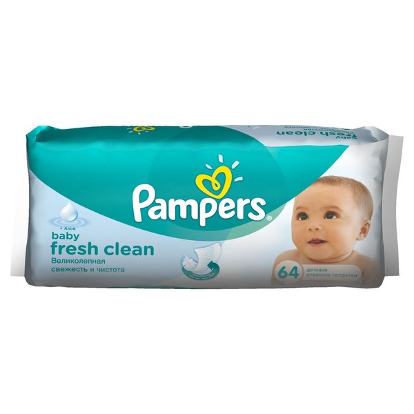PAMPERS FRESH CLEAN САЛФЕТКИ ДЕТСКИЕ ВЛАЖНЫЕ САЛФЕТКИ ВЛАЖНЫЕ ДЕТСКИЕ   №64