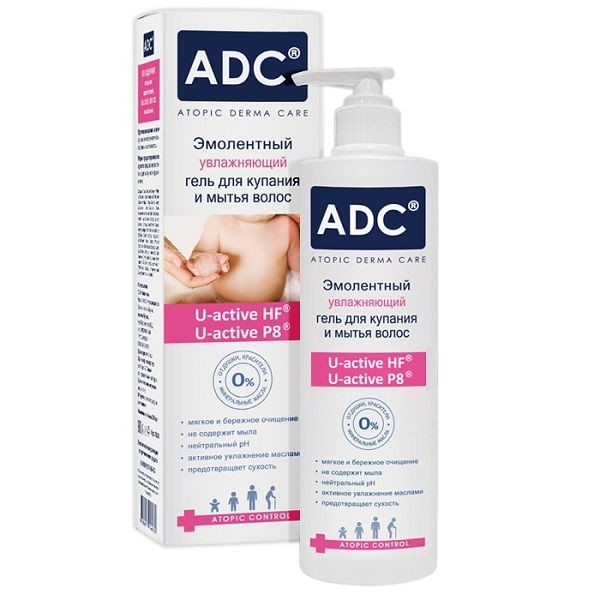 ADC ГЕЛЬ Д/КУПАНИЯ/МЫТЬЯ ВОЛОС ЭМОЛЕНТНЫЙ УВЛАЖНЯЮЩИЙ КОСМЕТИЧЕСКИЙ ГЕЛЬ 200 МЛ №1