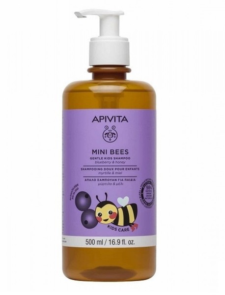 APIVITA MINI BEES ШАМПУНЬ Д/ВОЛОС ДЕТСКИЙ С ЧЕРНИКОЙ/МЕДОМ ШАМПУНЬ ДЛЯ ВОЛОС  500 МЛ №1