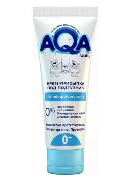 AQA BABY КРЕМ-ПРИСЫПКА П/ПОДГУЗНИК КОСМЕТИЧЕСКИЙ КРЕМ 75 МЛ №1