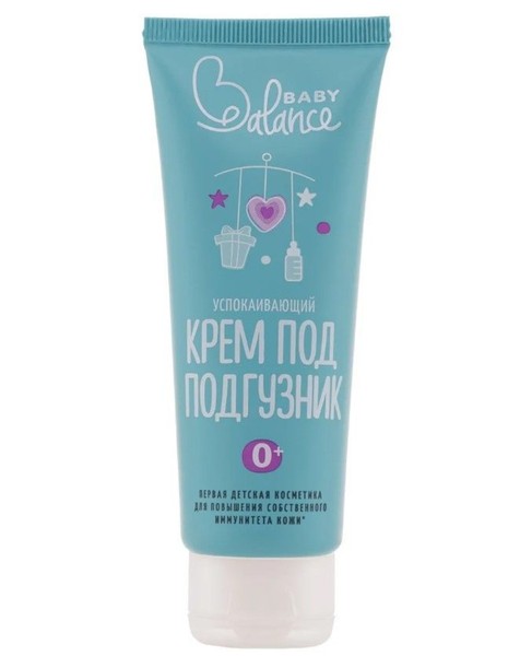 BABY BALANCE КРЕМ ПОД ПОДГУЗНИК УСПОКАИВАЮЩИЙ КРЕМ ДЛЯ ТЕЛА 75 МЛ №1