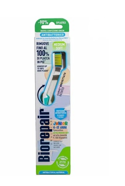 BIOREPAIR ЗУБН ЩЕТКА CURVE JUNIOR ИЗОГНУТАЯ ДЕТСКАЯ 6-12 ЛЕТ ЗУБНАЯ ЩЕТКА ДЕТСКАЯ   №1