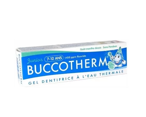 BUCCOTHERM ЗУБН ГЕЛЬ-ПАСТА Д/ДЕТЕЙ 7-12 ЛЕТ С ТЕРМАЛ ВОДОЙ СО ВКУСОМ МЯТЫ ЗУБНАЯ ПАСТА ДЕТСКАЯ 50 МЛ №1