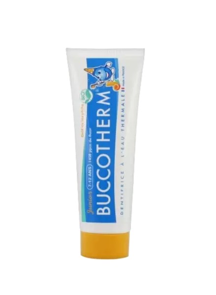 BUCCOTHERM ЗУБН ПАСТА Д/ДЕТЕЙ 7-12 ЛЕТ С ТЕРМАЛ ВОДОЙ СО ВКУСОМ ПЕРСИКОВОГО ЧАЯ ЗУБНАЯ ПАСТА ДЕТСКАЯ 50 МЛ №1