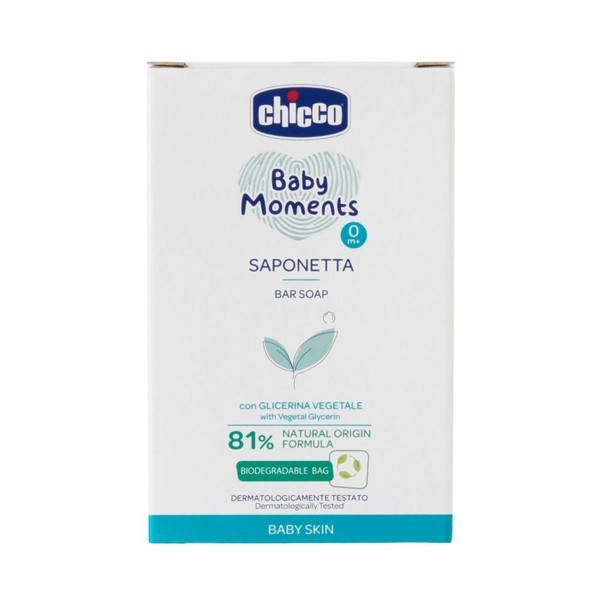 CHICCO BABY MOMENTS МЫЛО ДЕТСКОЕ КОСМЕТИЧЕСКОЕ МЫЛО 100 Г №1