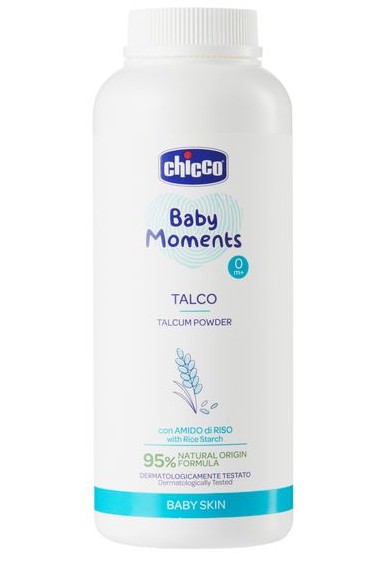 CHICCO BABY MOMENTS ТАЛЬК-ПУДРА ПРИСЫПКА ДЛЯ ДЕТЕЙ 150 Г №1