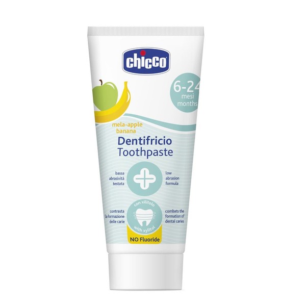 CHICCO ЗУБН ПАСТА ДЕТСКАЯ ЯБЛОКО/БАНАН С 6 МЕС ЗУБНАЯ ПАСТА ДЕТСКАЯ 50 МЛ №1