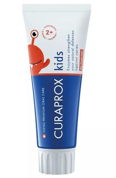 CURAPROX KIDS ЗУБН ПАСТА Д/ДЕТЕЙ 1450 ZERO СО ВКУСОМ КЛУБНИКИ 2+ ЗУБНАЯ ПАСТА ДЕТСКАЯ 60 МЛ №1