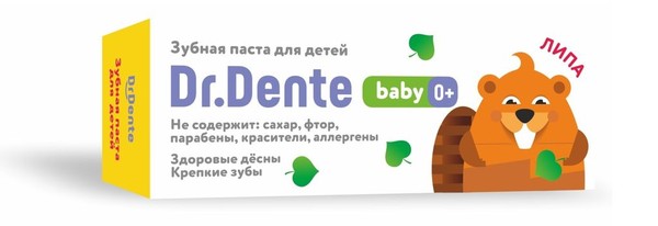 DR.DENTE ЗУБНАЯ ПАСТА ДЕТСКАЯ BABY ЭКСТРАКТ ЛИПЫ 0+ ЗУБНАЯ ПАСТА ДЕТСКАЯ  50 МЛ №1