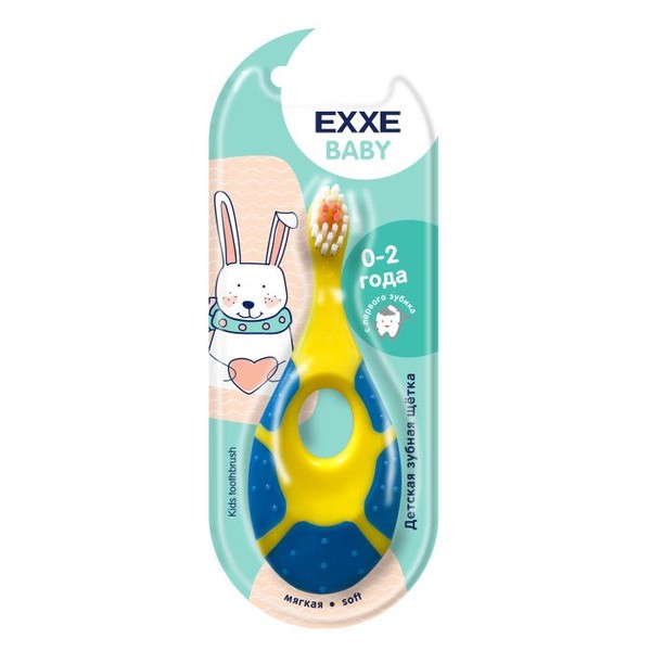 EXXE BABY ЗУБН ЩЕТКА ДЕТСКАЯ 0-2 ГОДА ЗУБНАЯ ЩЕТКА ДЕТСКАЯ   №1