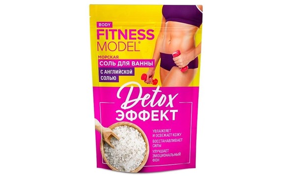 FITNESS MODEL СОЛЬ ДЛЯ ВАННЫ МОРСКАЯ DETOX-ЭФФЕКТ СОЛЬ ДЛЯ ВАННЫ 500 Г №1