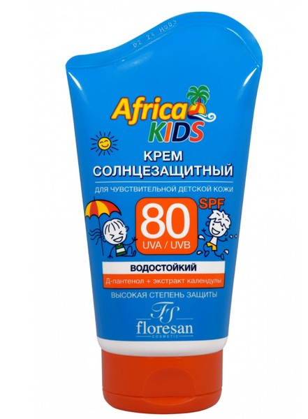 ФЛОРЕСАН AFRICA KIDS КРЕМ Д/ЧУВСТВ ДЕТСКОЙ КОЖИ СОЛНЦЕЗАЩИТ ВОДОСТОЙКИЙ SPF80+ (Ф-404) КРЕМ СОЛНЦЕЗАЩИТНЫЙ 100 МЛ №1