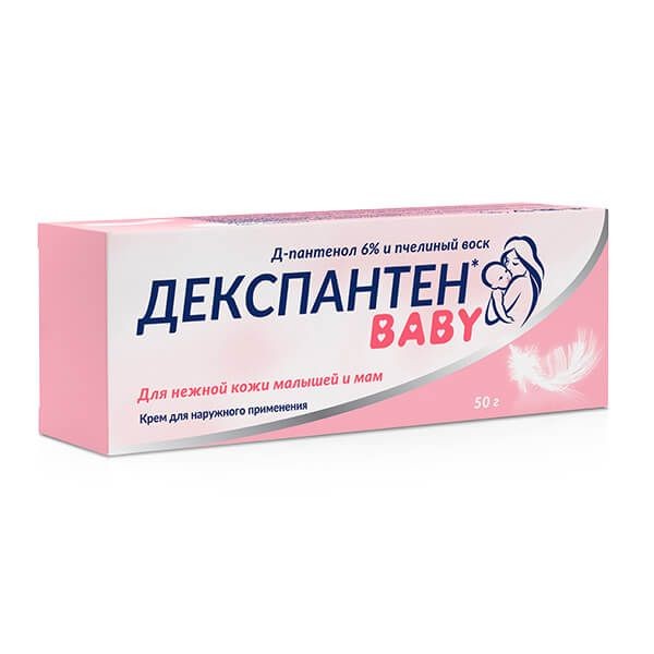 ДЕКСПАНТЕН БЕБИ/Д-ПАНТЕНОЛ ПЧЕЛИНЫЙ ВОСК 6% КОСМЕТИЧЕСКИЙ КРЕМ 50 Г №1