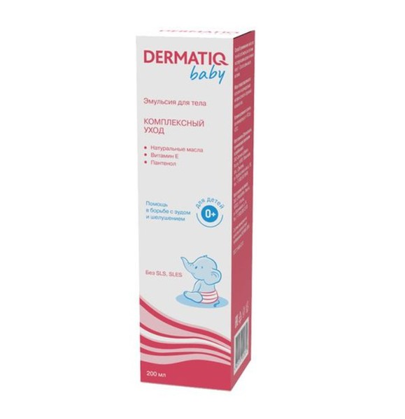 DERMATIQ BABY ЭМУЛЬСИЯ ДЕТСКАЯ ДЛЯ СУХОЙ КОЖИ КОСМЕТИЧЕСКАЯ ЭМУЛЬСИЯ 200 МЛ №1
