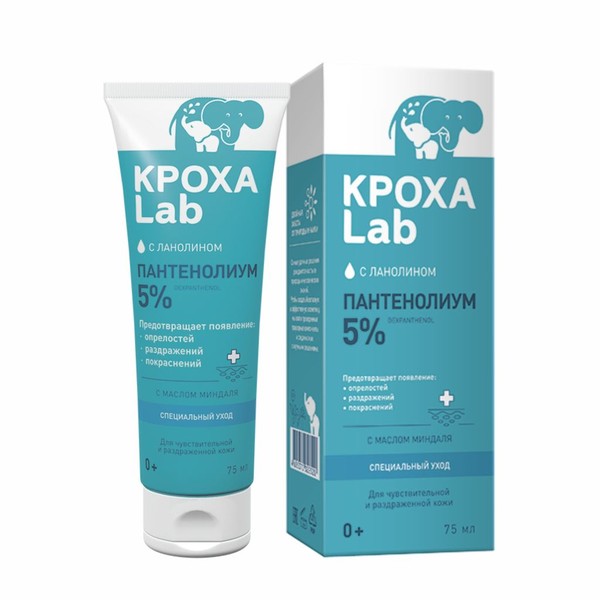 КРОХА LAB КРЕМ ДЕТ СПЕЦИАЛЬНЫЙ УХОД ПАНТЕНОЛИУМ 5% КОСМЕТИЧЕСКИЙ КРЕМ 75 МЛ №1