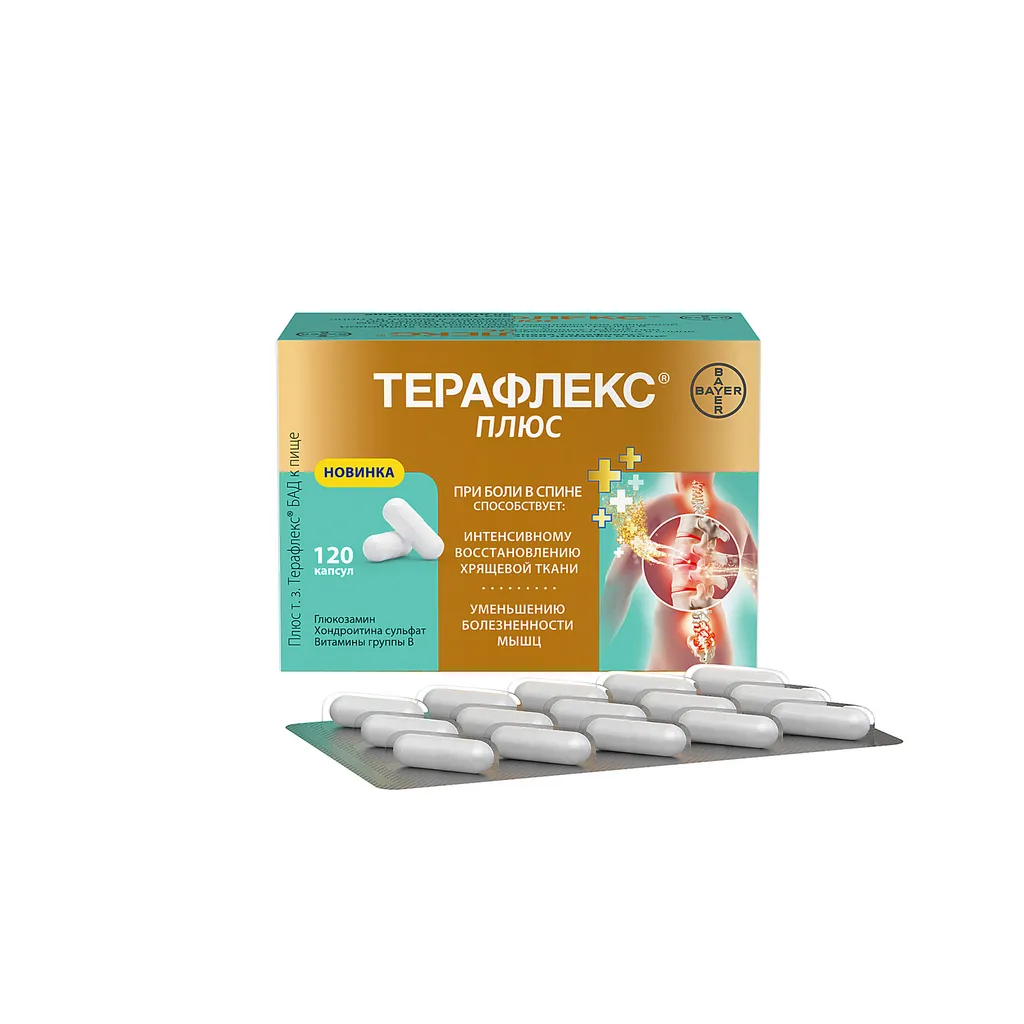 ТЕРАФЛЕКС ПЛЮС КАПСУЛЫ 740 МГ   №120