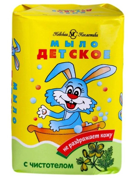 НЕВСКАЯ КОСМЕТИКА ДЕТСКОЕ МЫЛО С ЧИСТОТЕЛОМ МЫЛО 90 Г №1