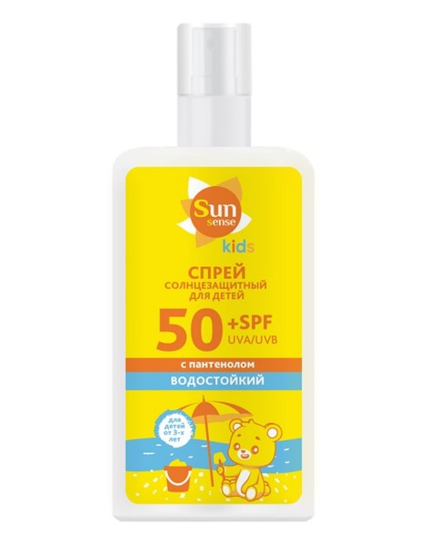 SUN SENSE KIDS СПРЕЙ Д/ТЕЛА СОЛНЦЕЗАЩИТНЫЙ ДЕТСКИЙ ВОДОСТОЙКИЙ ПАНТЕНОЛ SPF50+ КОСМЕТИЧЕСКИЙ СПРЕЙ 150 МЛ №1