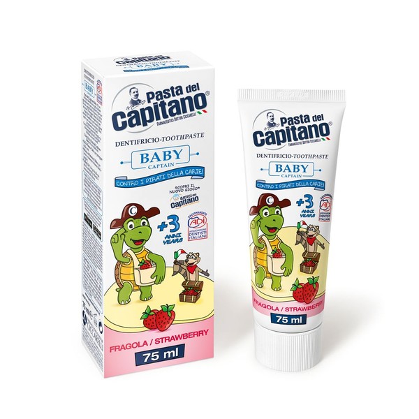 PASTA DEL CAPITANO З/ПАСТА ДЕТСКАЯ 3+ КЛУБНИКА ЗУБНАЯ ПАСТА ДЕТСКАЯ 75 МЛ №1