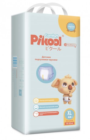 PIKOOL COMFORT ПОДГУЗНИКИ-ТРУСИКИ ДЕТСКИЕ XL (15-25КГ) ПОДГУЗНИКИ ДЕТСКИЕ-ТРУСЫ    №44