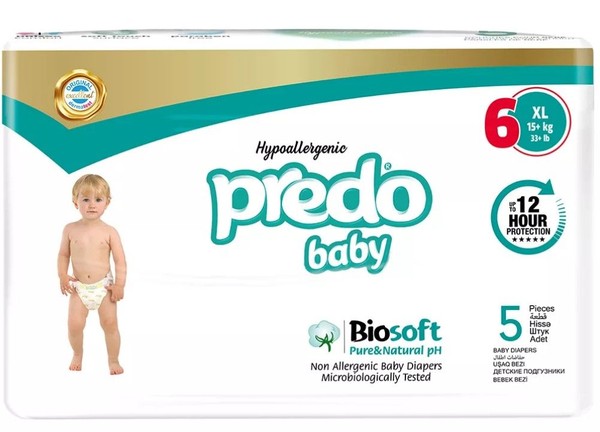 PREDO BABY ПОДГУЗНИКИ ДЕТСКИЕ BIOSOFT Р. 6/2X LARGE (15+ КГ) ПОДГУЗНИКИ ДЕТСКИЕ    №5