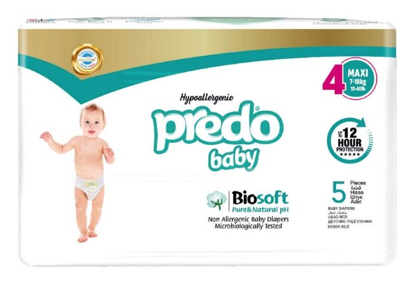 PREDO BABY ПОДГУЗНИКИ ДЕТСКИЕ BIOSOFT Р. 4/MAXI (7-18 КГ) ПОДГУЗНИКИ ДЕТСКИЕ    №5