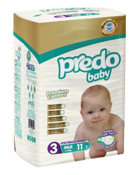 PREDO BABY ПОДГУЗНИКИ ДЕТСКИЕ Р. 3/MIDI (4-9 КГ) ПОДГУЗНИКИ ДЕТСКИЕ    №11