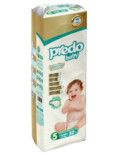 PREDO BABY ПОДГУЗНИКИ ДЕТСКИЕ Р. 5/JUNIOR (11-25 КГ) ПОДГУЗНИКИ ДЕТСКИЕ    №32