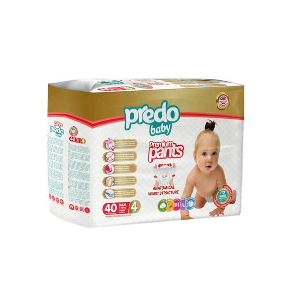 PREDO BABY ПОДГУЗНИКИ-ТРУСИКИ ДЕТСКИЕ Р. 4/MAXI (7-18 КГ) ПОДГУЗНИКИ ДЕТСКИЕ-ТРУСЫ    №40
