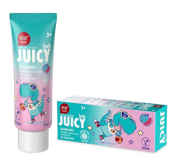 JUICY LAB ЗУБН ПАСТА ДЕТСКАЯ АРБУЗ ЗУБНАЯ ПАСТА ДЕТСКАЯ 55 МЛ №1