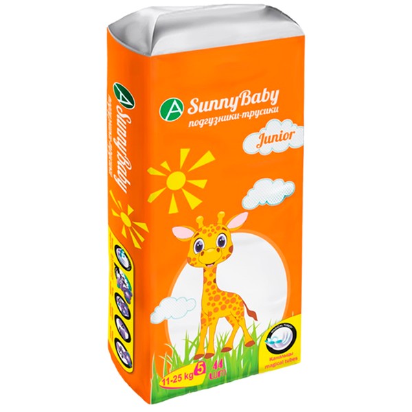 ТМА (АПРЕЛЬ) SUNNYBABY ПОДГУЗНИКИ-ТРУСИКИ JUNIOR (11-25КГ) ПОДГУЗНИКИ ДЕТСКИЕ-ТРУСЫ    №44